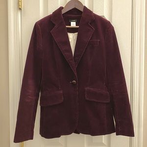 J. Crew classic corduroy blazer - Wine color. size 0
